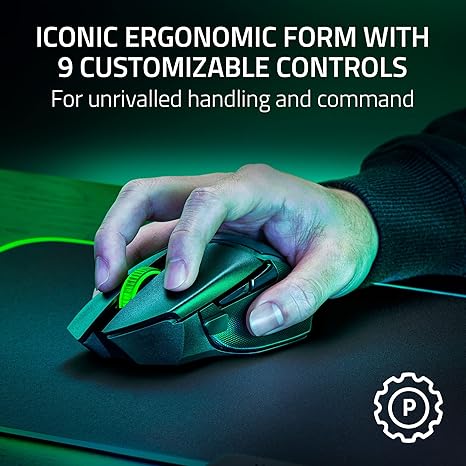 Razer Basilisk V3 X HyperSpeed Customizable Wireless Gaming Mouse