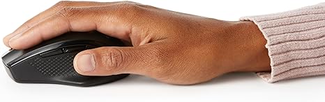 Basics Computer Mouse Wireless, Ergonomic, 2.4 GHz Optical